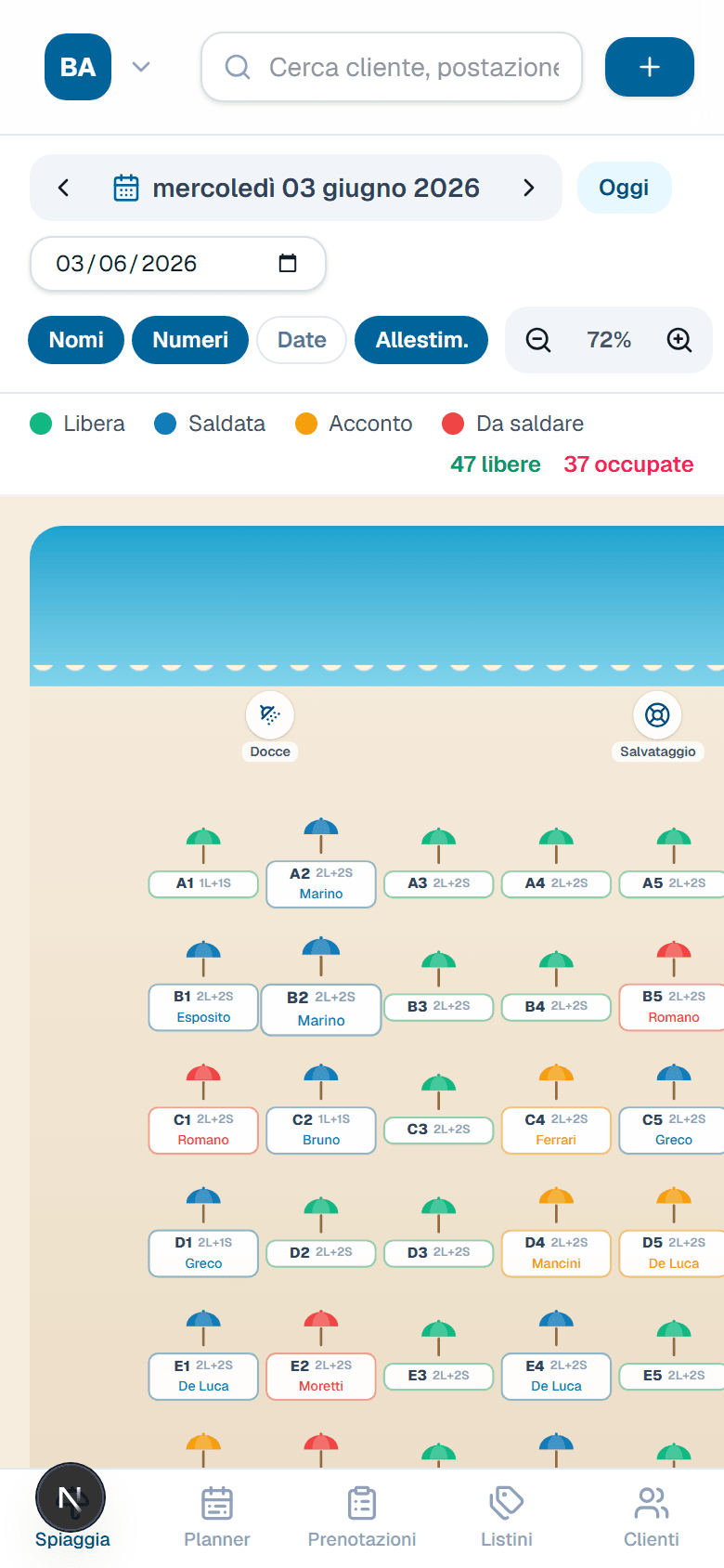 Prenotazione da smartphone